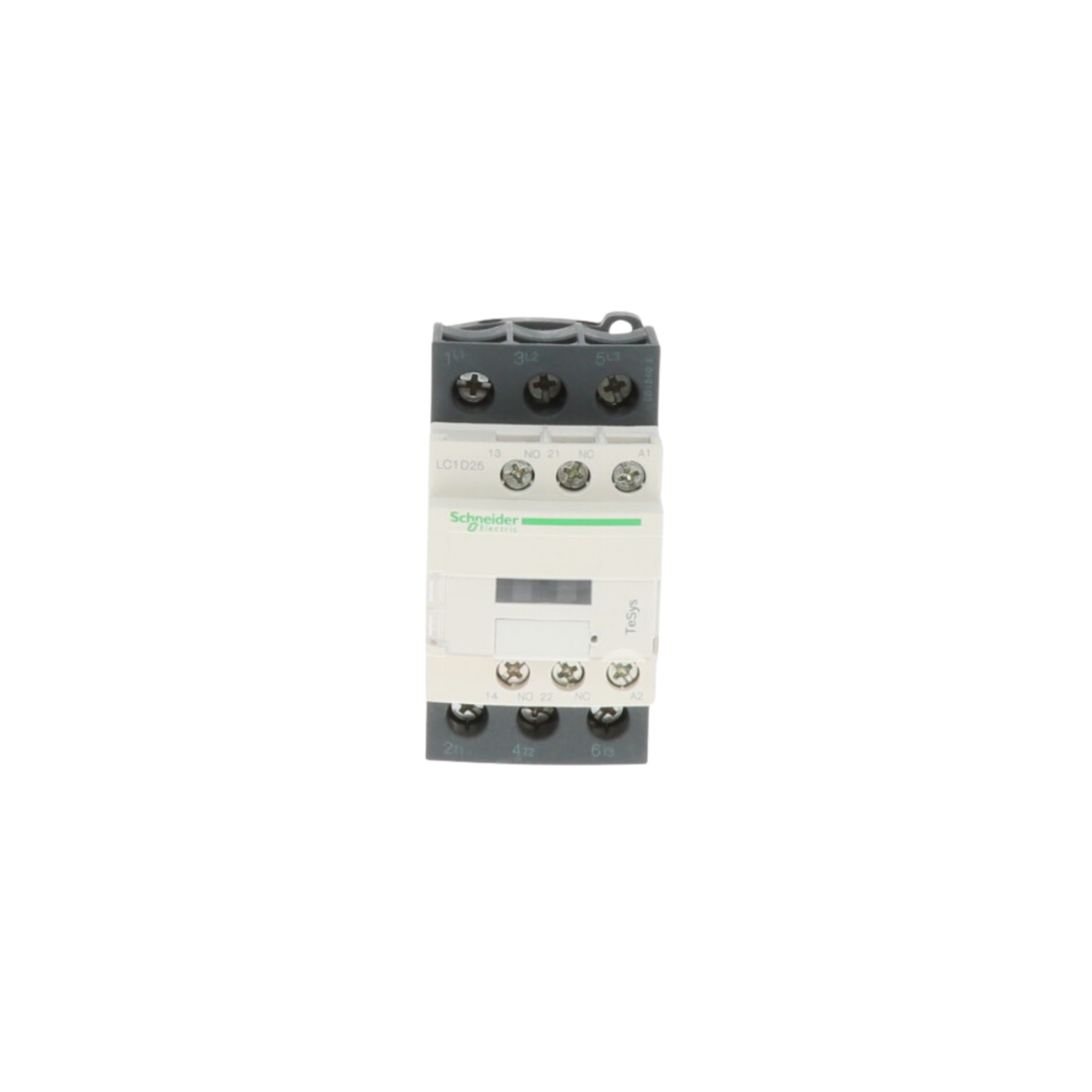 Schneider Electric (Square D) LC1D25F7 Non-Reversing Type with Screw Terminals, 110VAC Coil, 3 Pole, 25A, Electrical Contactor