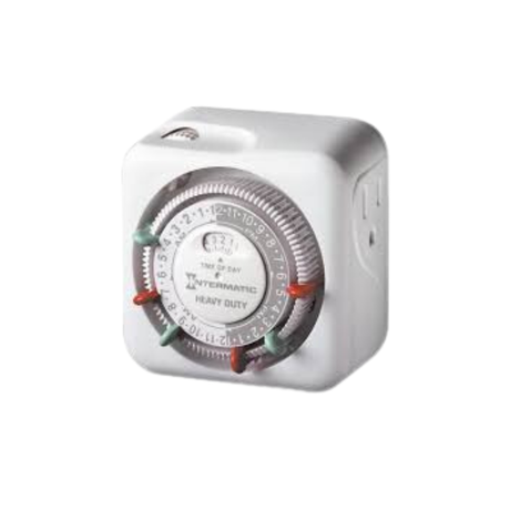 Intermatic TN311C 125 VAC 60 Hz 15 A Indoor Mechanical Heavy-Duty Plug-In Timer