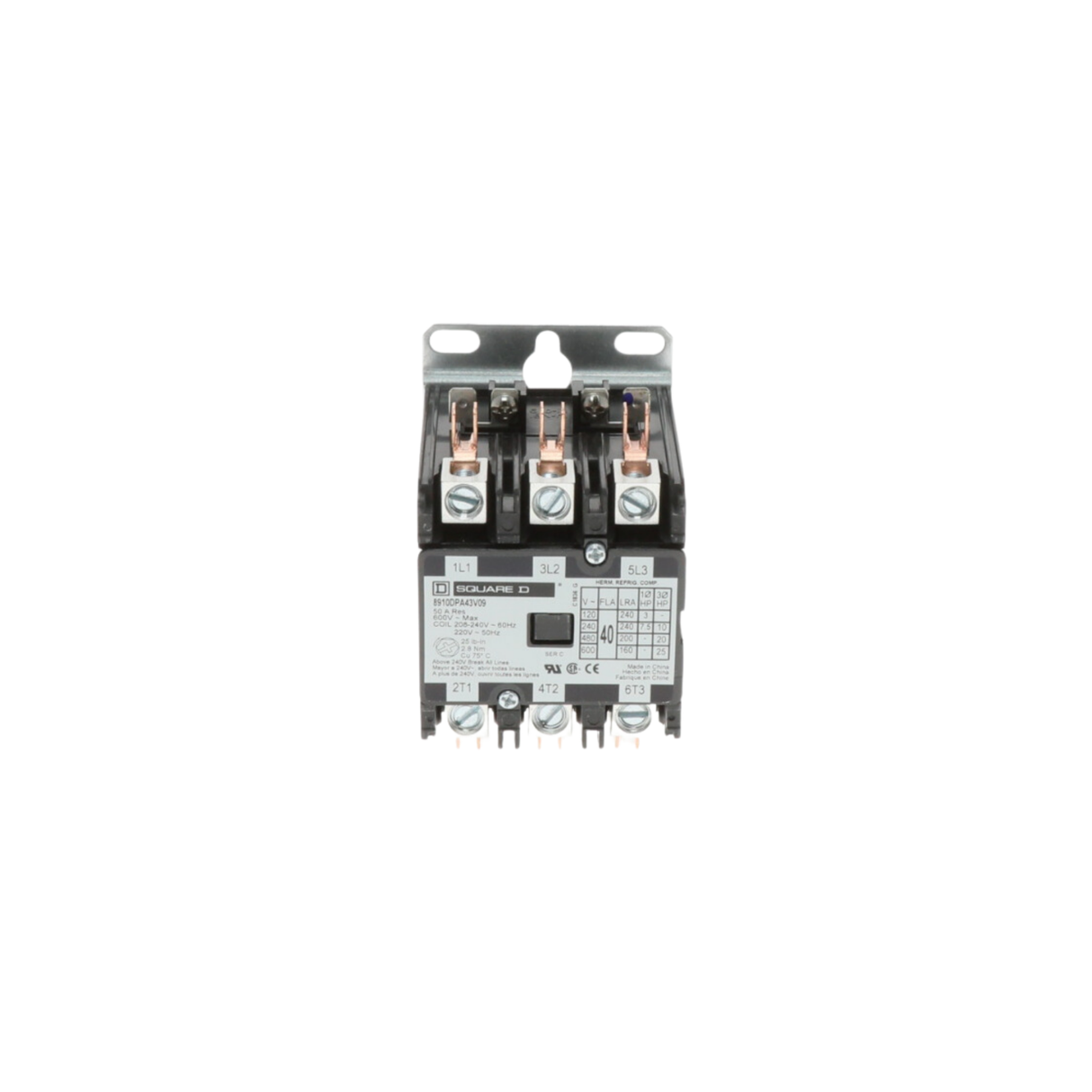 Schneider Electric (Square D) 8910DPA43V09 208-240V, 40A, 3 Pole, Contactor
