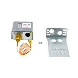 Johnson Controls P70AA-400 1/4" Flare Nut Connection Size, 36" Capillary Size, SPST, Close High Open Low, High Pressure Control