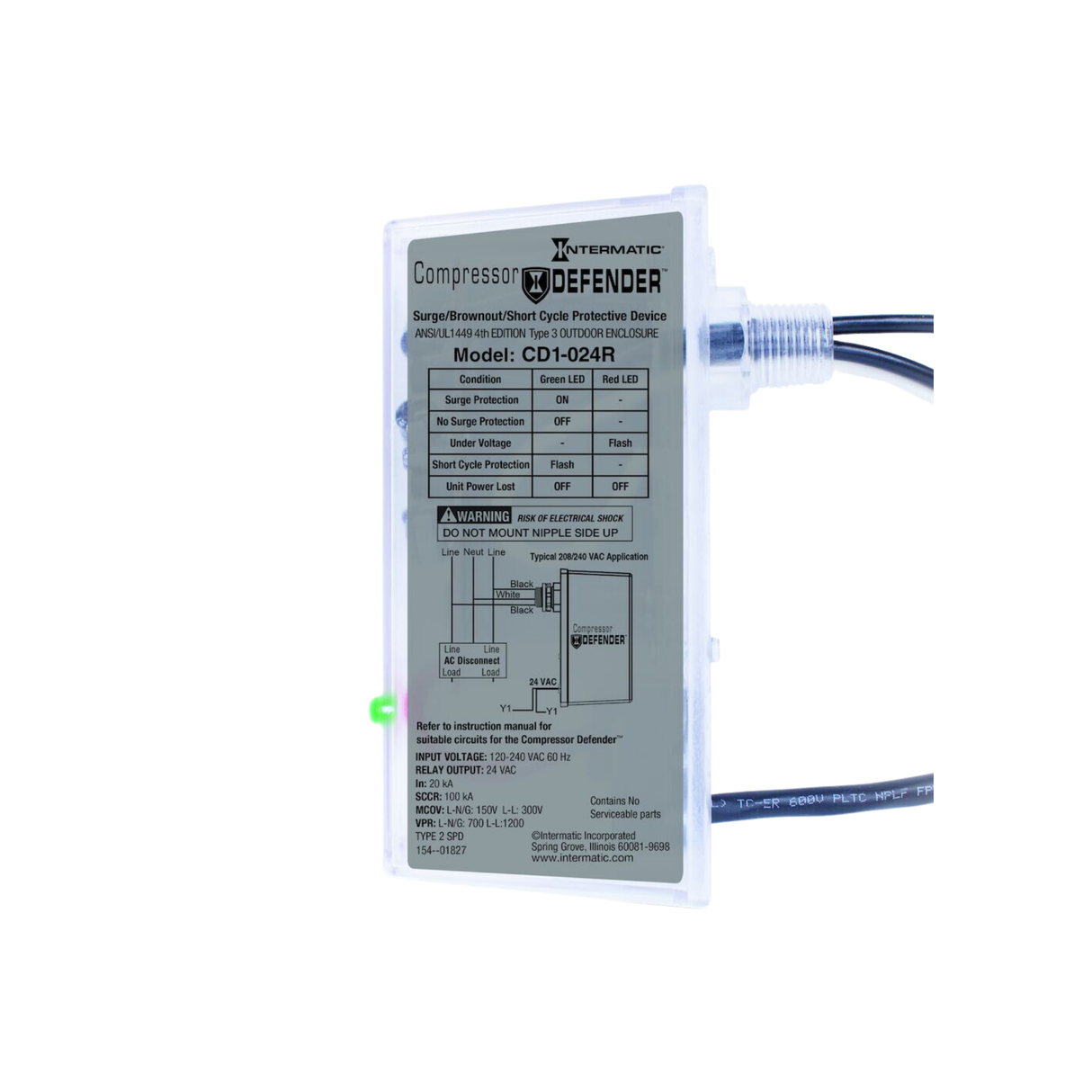 Intermatic CD1024R 240 VAC Surge Protection Type 2 Surge Protector