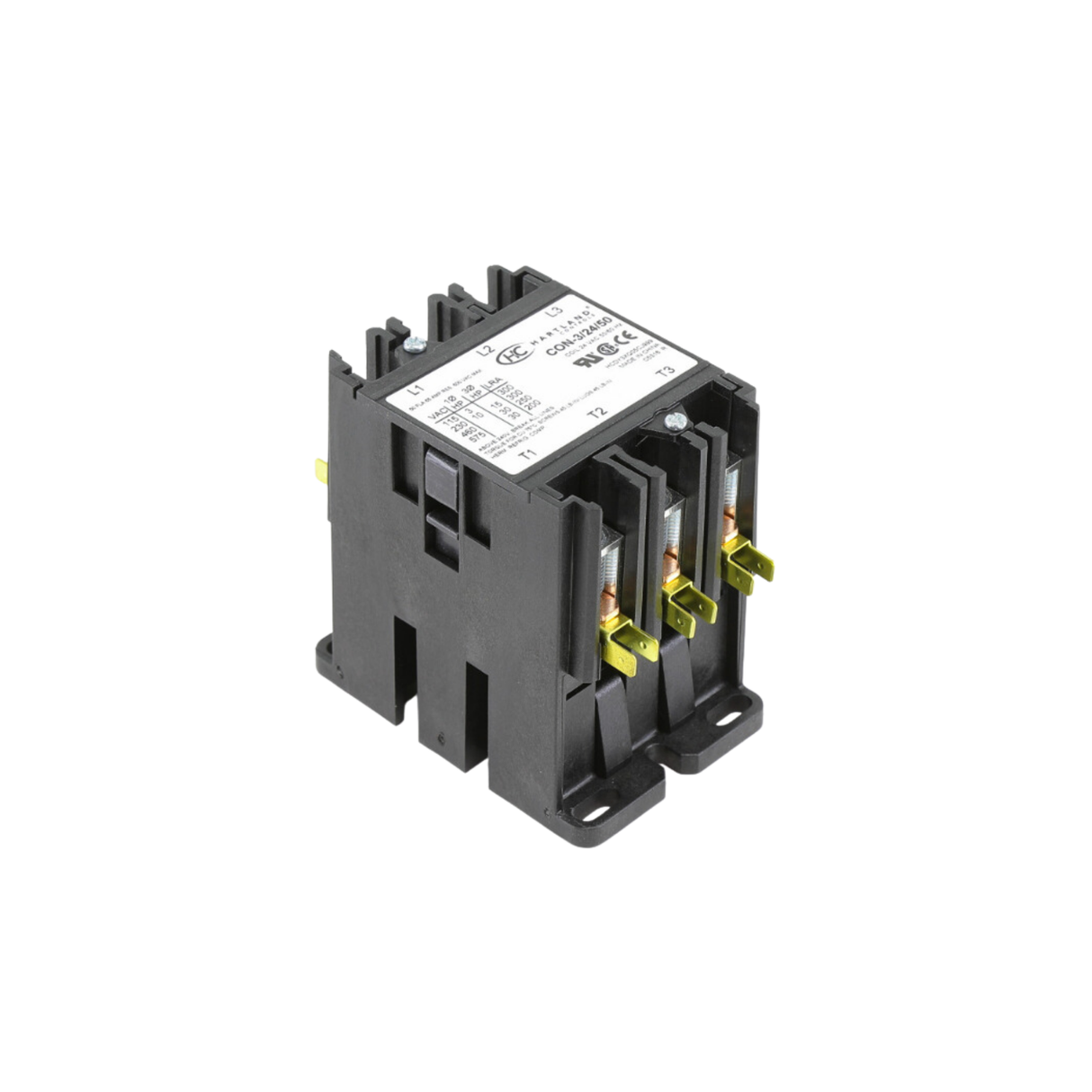 Hartland Controls CON-3/24/50 24 VAC 50/60 Hz 3-Pole Contactor