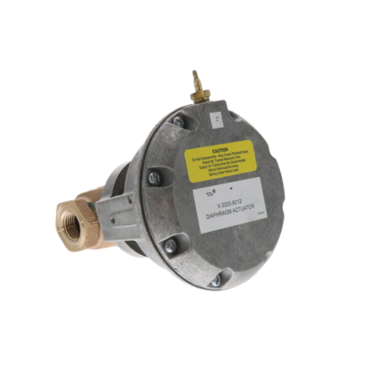 Johnson Controls VG7241GT+3008B 1/2" NPT Connection Size, 2 Way, Equal Percentage Flow, Valve Assembly with 3PSI - 6PSI Spring Range Spring Return Exposed Pneumatic Actuator