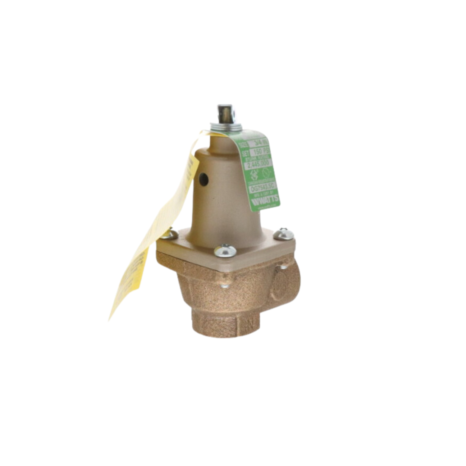 Watts 0274836 174A Series, 3/4" Connection, 2445000 BTU/hr, 150 PSI Max, Relief Valve
