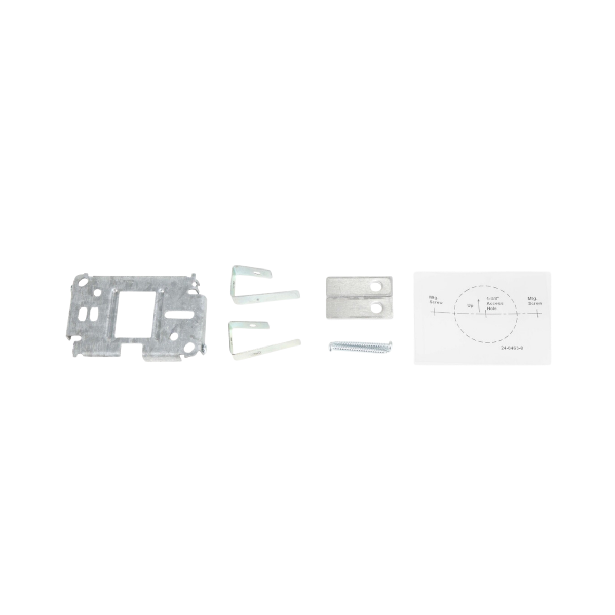 Johnson Controls T-4002-124 Mounting Bracket for Surface Mounting Thermostats and Covers with Drywall Clips, Spacers, and Mounting Templates