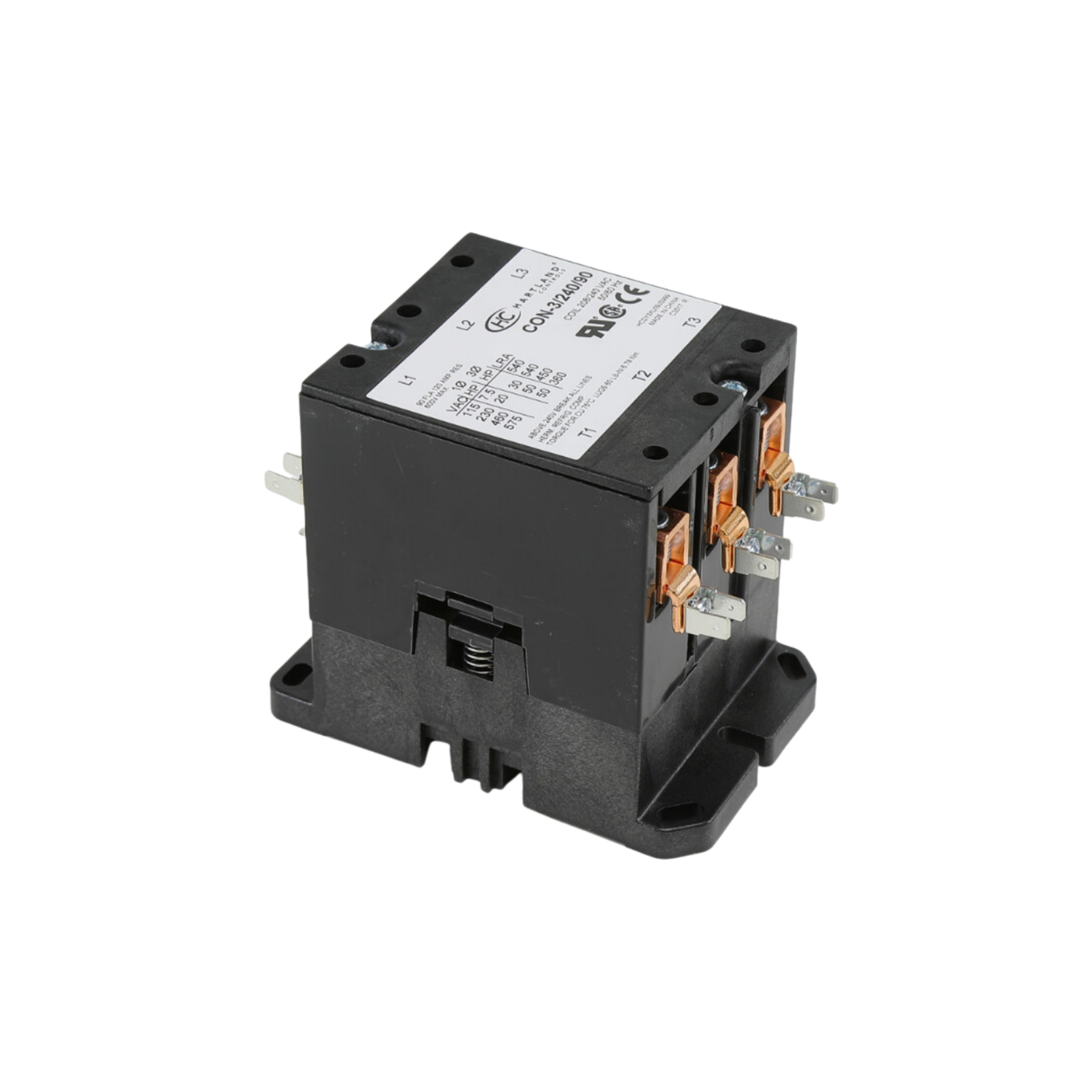 Hartland Controls CON-3/240/90 240 VAC 50/60 Hz 3-Pole Contactor