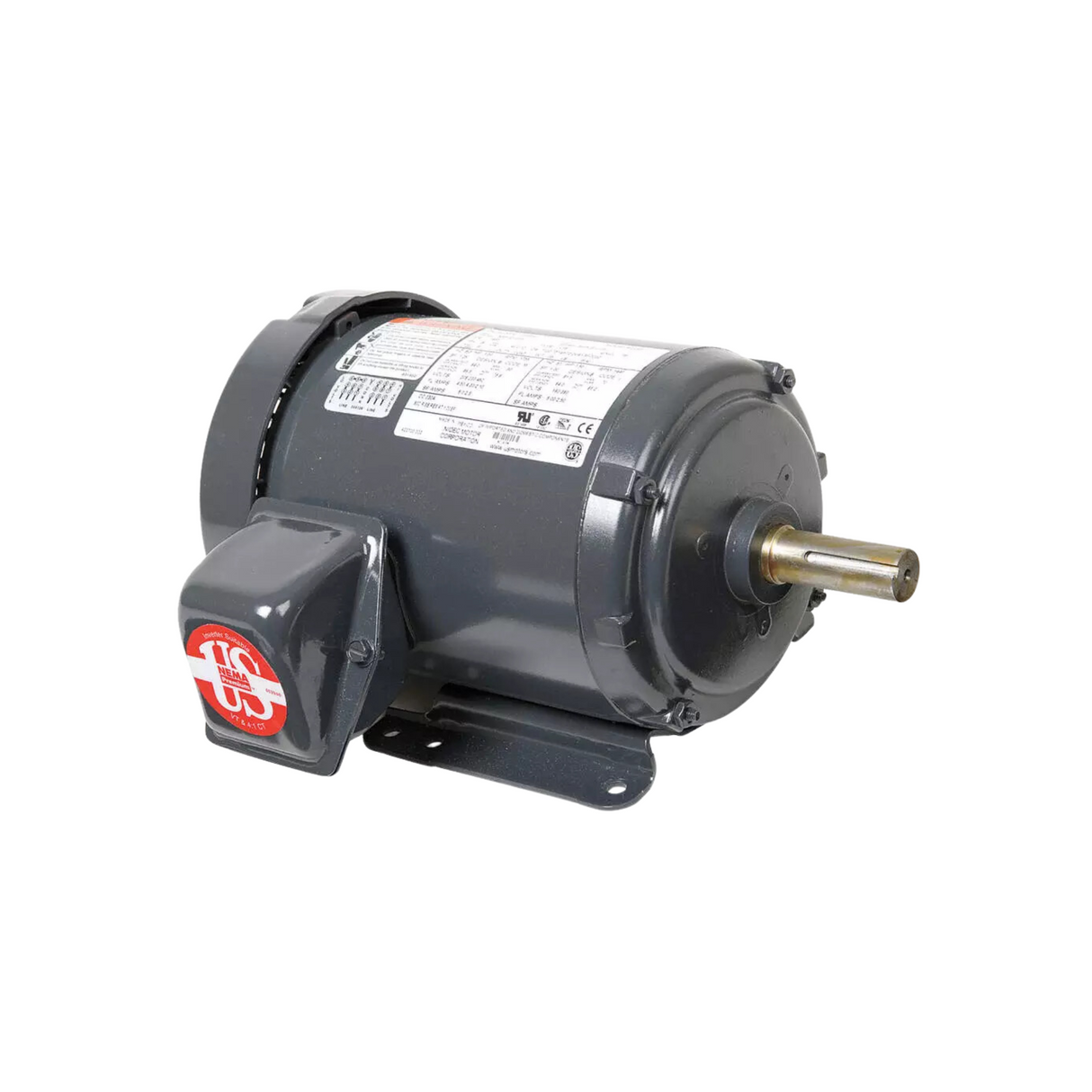 Nidec-US Motors T34S2A 208-230/460 VAC 3.0/1.5 A 3/4 HP 1725 RPM Reversible General Purpose Motor