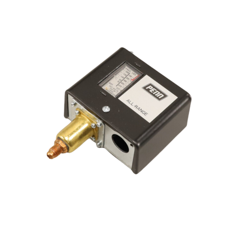 Johnson Controls P170AA-400 120/208/240 VAC Electrical Rating, 1/4" Male Flare Nut, SPST, High Pressure Cutout Control