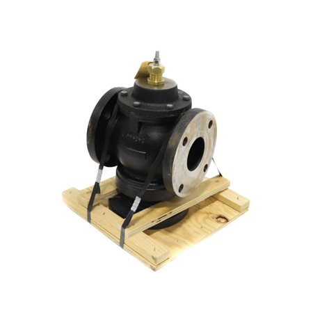 Johnson Controls VG2831UM 3 Way Mixing Flat-Faced Flange, ANSI Class 125, Modified Linear Flow, Globe, Valve with 3/8" Threaded Stem