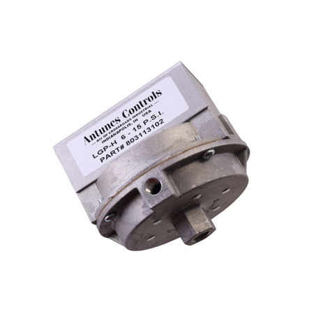 A.J. Antunes 803113102 1/4" NPT, 1/8" NPT Vent, Manual-Reset, SPDT, Low Gas Pressure Switch