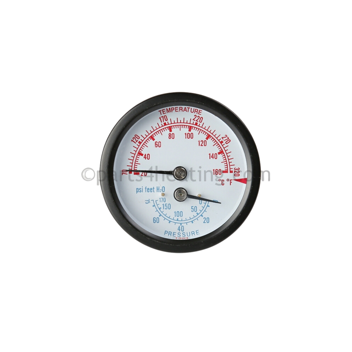 Crown Engineering 950039 Temp/Pressure Gauge for Velocity Boiler Works