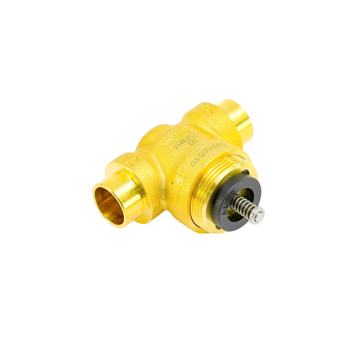 Siemens Building Technology 599-00510 1/2" Sweat Connection Size, 1 Cv, 2 Way, Linear Flow, Zone Valve