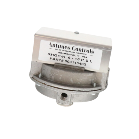A.J. Antunes 803113402 1/4" NPT, 1/8" NPT Vent, Auto-Reset, SPDT, High Gas Pressure Switch