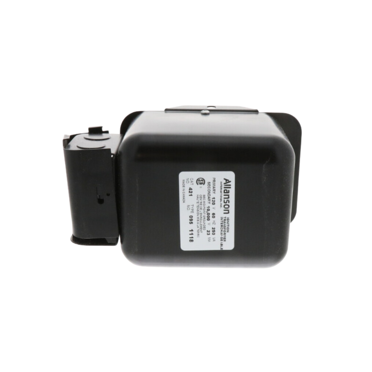 Allanson Transformers 421-095 Primary Voltage 120 VAC, Secondary Voltage 10000 VAC Ignition Transformer