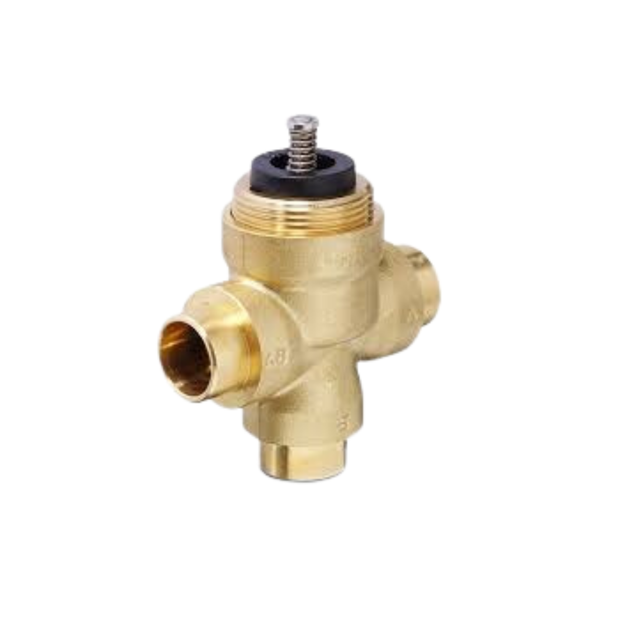 Siemens Building Technology 599-00533 1" Sweat 7.0 Cv 3-Way Linear Brass Valve