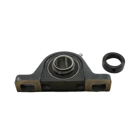 Browning VPLE-216 1" Bore Diameter, Standard Duty Cast Iron Low Base Pillow Block, 2801 lbf Load Capacity, Ball Bearing with Eccentric Locking and Contact and Flinger Seal