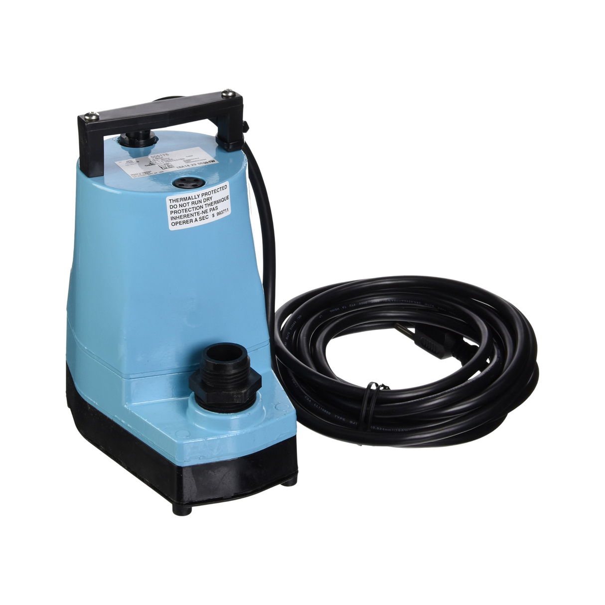 Little Giant 5-MSP-230V 505714 60Hz, 1/6HP, 1200GPH, 230V Submersible Utility Pump