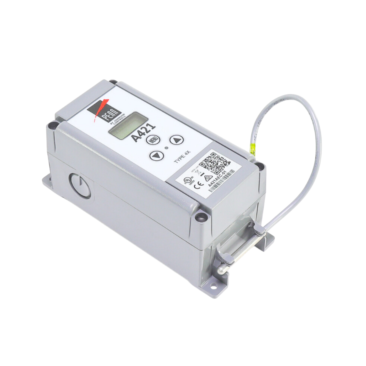 Johnson Controls A421AEC-01 120/240 VAC, Electronic, Front Panel LCD ...