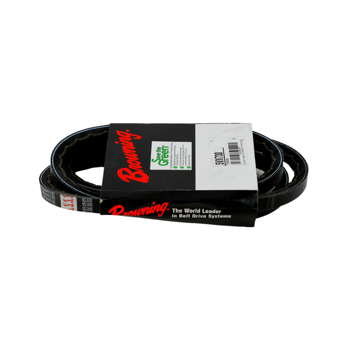 Browning 5VX730 73" Outside Diameter, EPDM, ARPM IP-22, Oil & Chemical per ARPM IP-3-2, Static Dissipating per ARPM IP-3-3, 5VX, Notched 358, Grip Belt