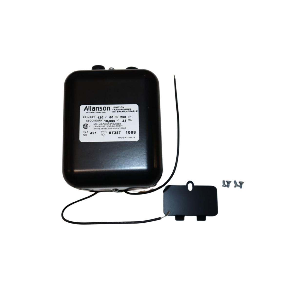 Allanson Transformers 421-BT387 Primary Voltage 120 VAC, Secondary Voltage 10000 VAC Ignition Transformer