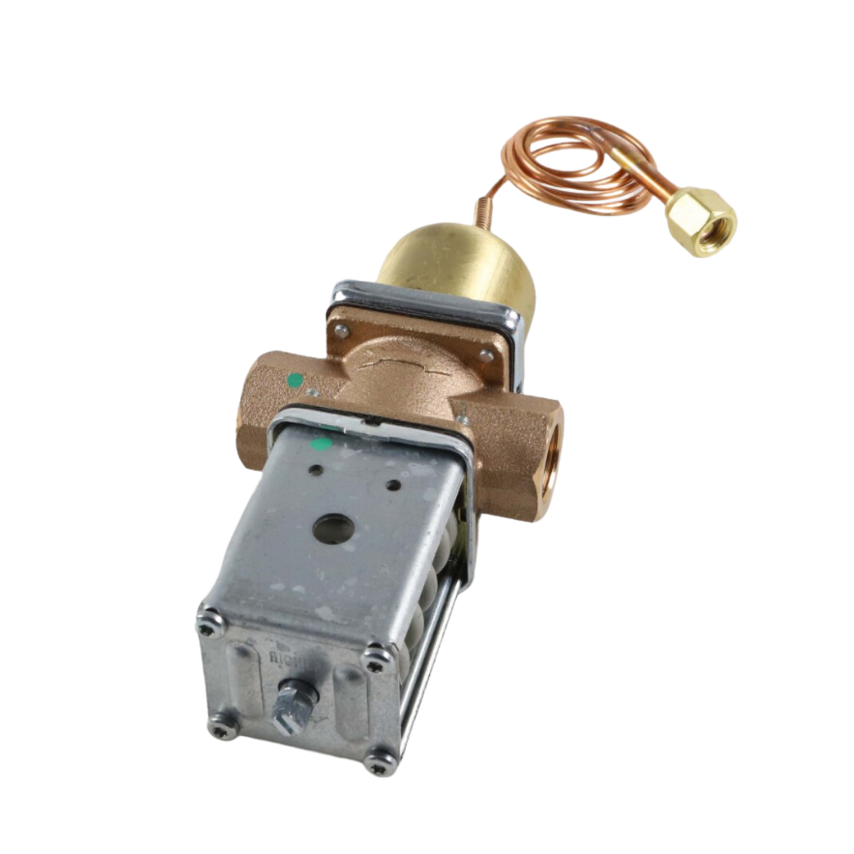 Johnson Controls V46AB-1 1/2" NPT Opening Point Diameter, Commercial Type Cast Brass, Direct Acting Pressure Actuated, Water Regulating Valve