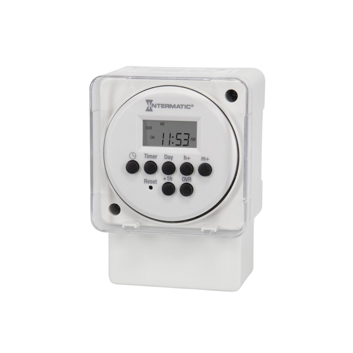 Intermatic FM1D20A-AV 120 V 15 A 1.4 W 24 hour, 7-day, Cycle Electronic Surface/DIN Rail Mount Timer