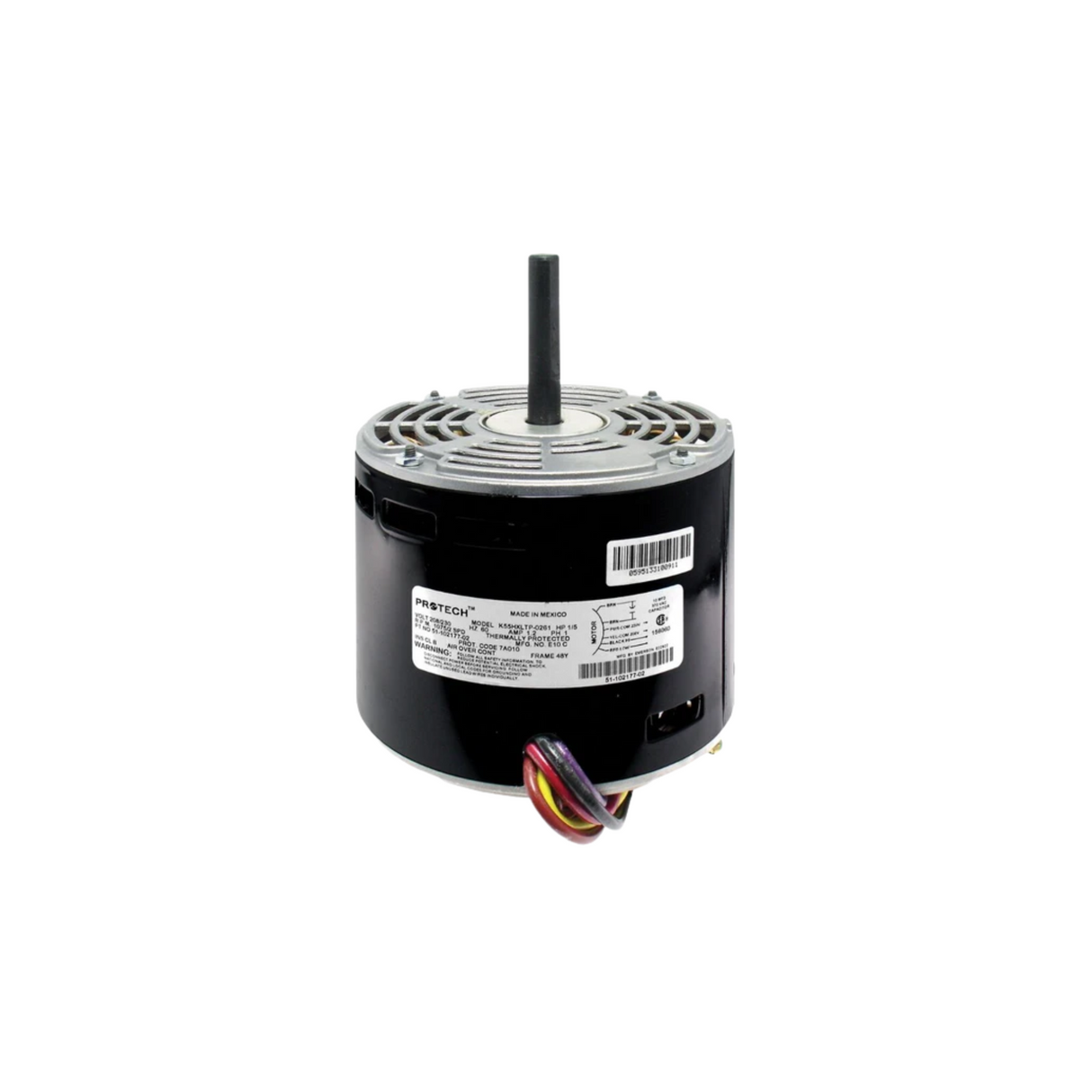 Rheem-Ruud 51-102500-07 208-230 V 1075 RPM 1/5 HP Blower Motor