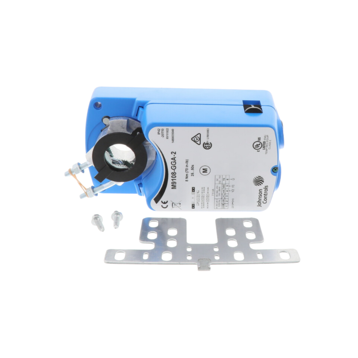 Johnson Controls M9108-GGA-2 24VAC, 24VDC Supply Voltage, Screw Terminals Non-Spring Return Direct Coupled, Actuator