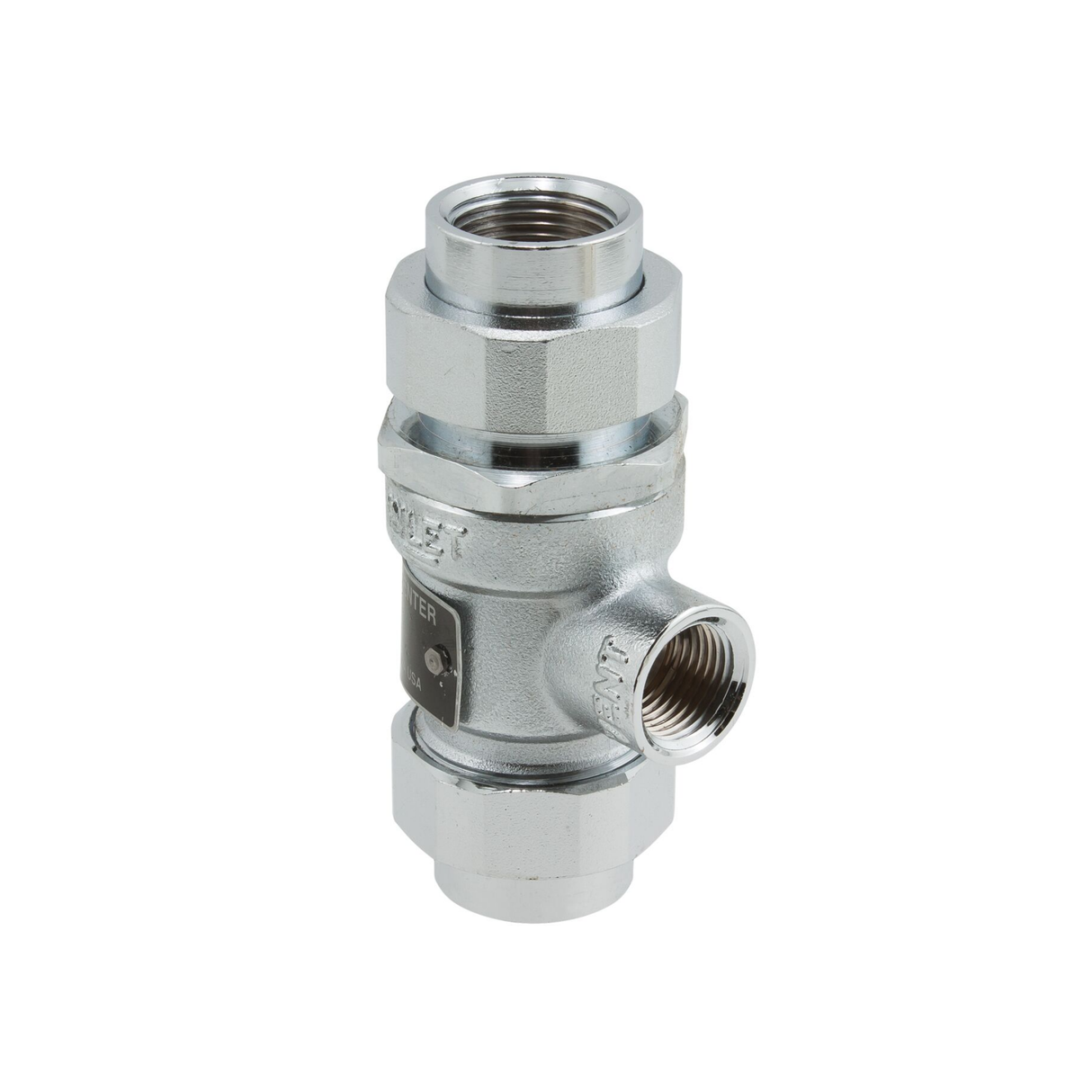 Watts 0061970 1/2" Female Union x 1/2" Union Joint 175 PSI Continuous Dual Check Valve Backflow Preventer with Intermediate Atmospheric Vent