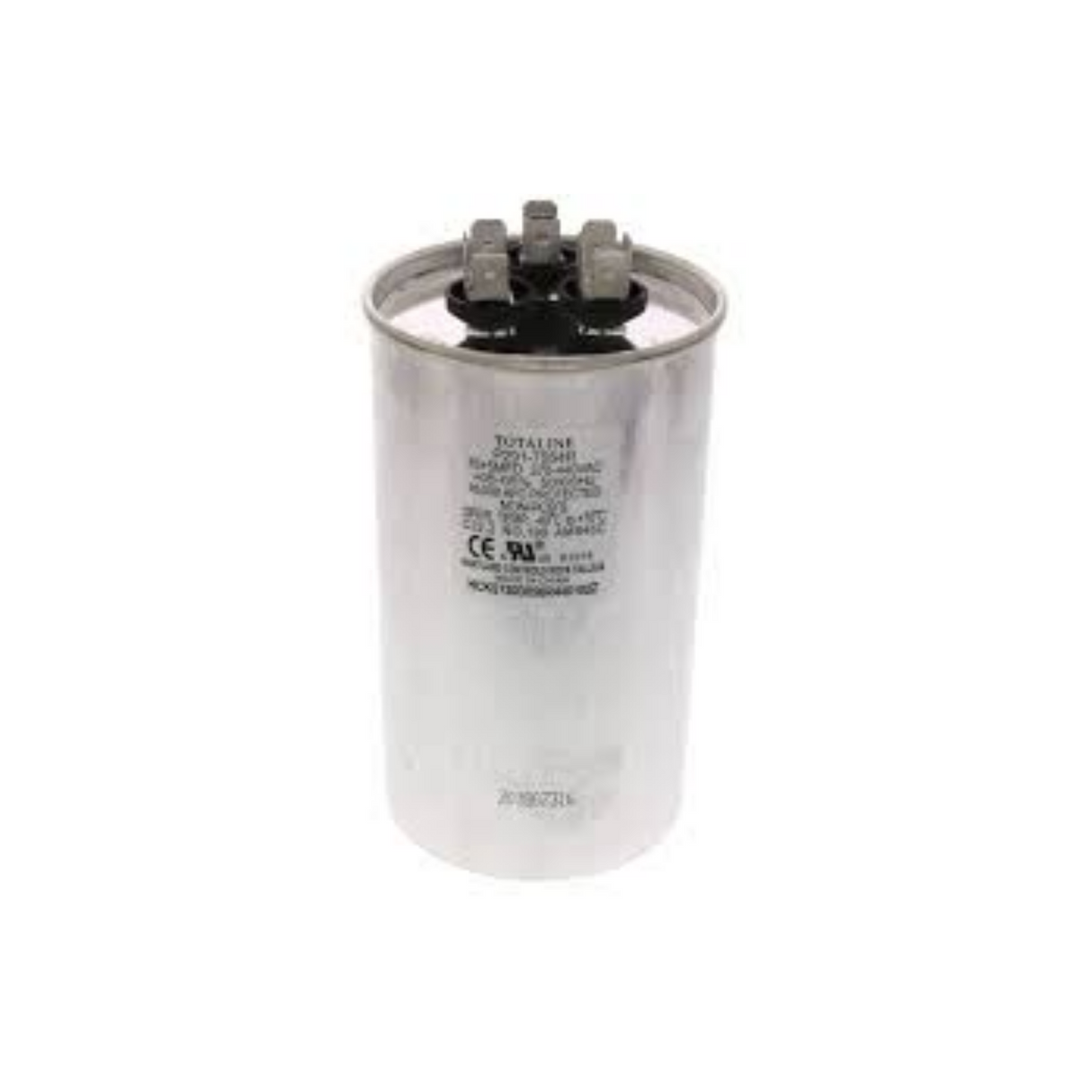 Carrier P291-7554R 440 V 75/5 MFD Round Dual Run Capacitor