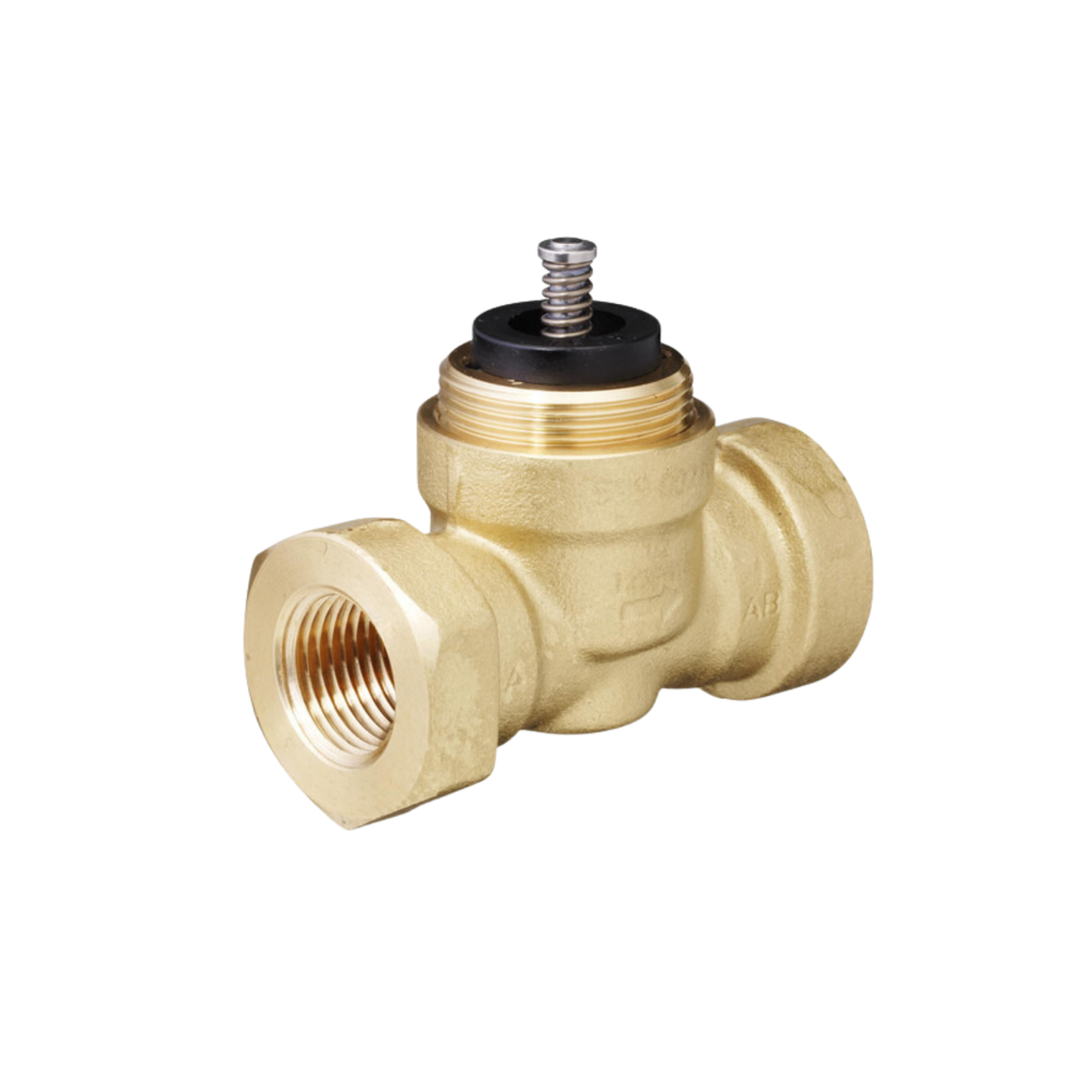 Siemens Building Technology 599-00213 1" NPT 7.0 Cv 2-Way Normally Open Linear Brass Valve