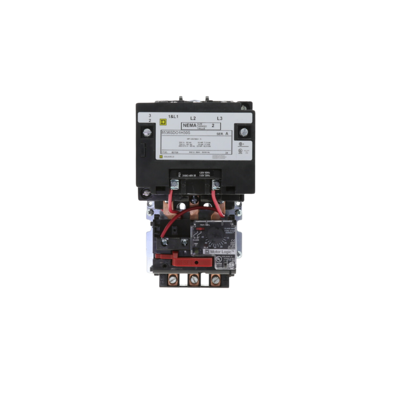 Schneider Electric (Square D) 8536SDO1V02H30S 120V, Size 02 Rating, Motor Starter