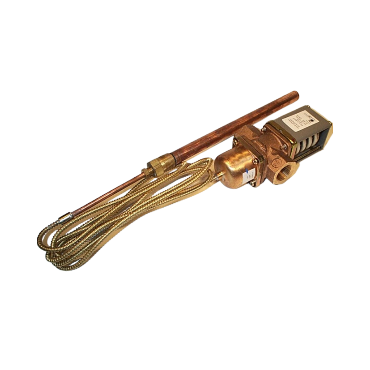 Johnson Controls V47AC-6 3/4" NPT Opening Point Diameter, Cast Brass, Direct Acting Temperature Actuated, Water Regulating Valve