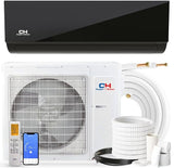 Cooper & Hunter, Olivia Series Midnight Edition, 24,000 BTU, 2 Ton, 230V, 23.5 SEER2, Ductless Mini Split AC/Heater with Installation kit