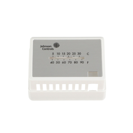 Johnson Controls T-4000-3142 Plastic Cover for Thermostats with Johnson Controls Logo, Thermometer, and 1 Set-Point Window