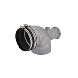 Lochinvar & A.O. Smith 100187863 4" Actual Diameter, Aluminum, Exhaust/Condensate Elbow Assembly