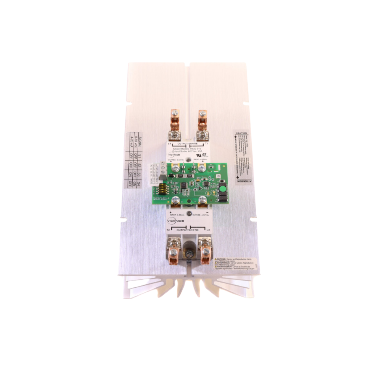 Schneider Electric (Viconics) R820-643 24-600VAC, 45A, 3-Phase, Surface, In-Panel Mounting, SCR Power Control