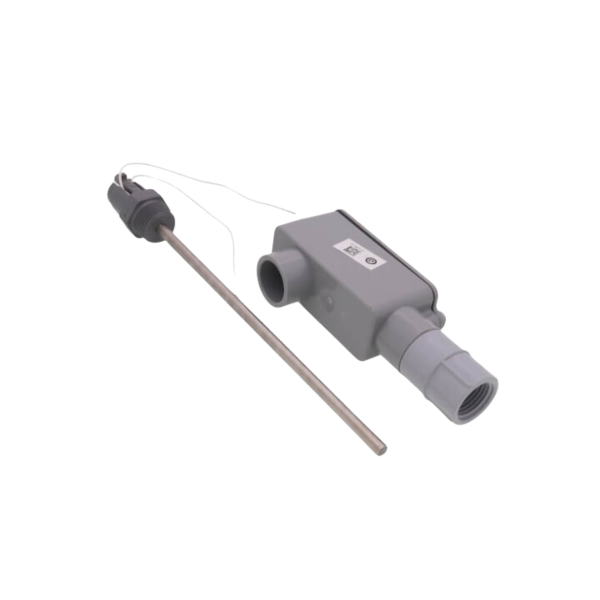 Johnson Controls TE-6312P-1 Temperature Sensor with Rigid Thermoplastic Conduit Box and Shield