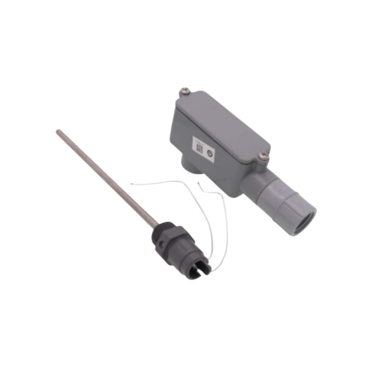 Johnson Controls TE-6312P-1 Temperature Sensor with Rigid Thermoplastic Conduit Box and Shield