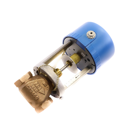 Johnson Controls VG7241ET+7150G 3/4" NPT Connection Size, 2 Way, Equal Percentage Flow, Valve Assembly with Non-Spring Return Three Wire Incremental Actuator