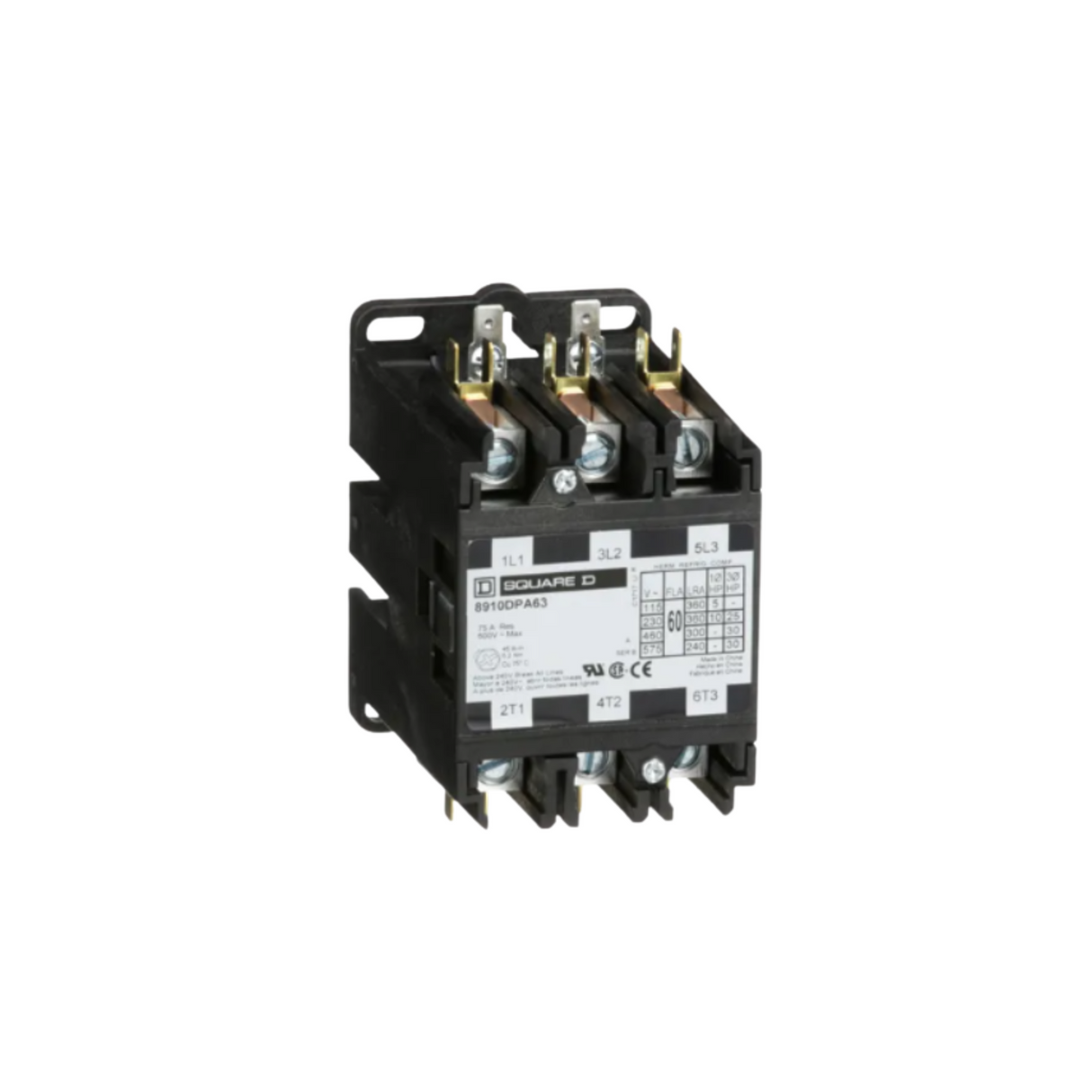 Schneider Electric (Square D) 8910DPA63V02 120 V 60 A 3-Pole Contactor