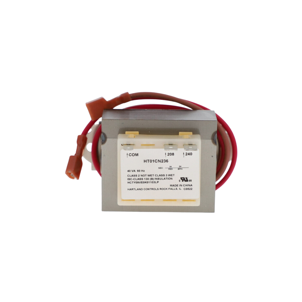 Carrier HT01CN236 Primary Voltage 208/230 V, Secondary Voltage 24 V @ 40 VA Transformer