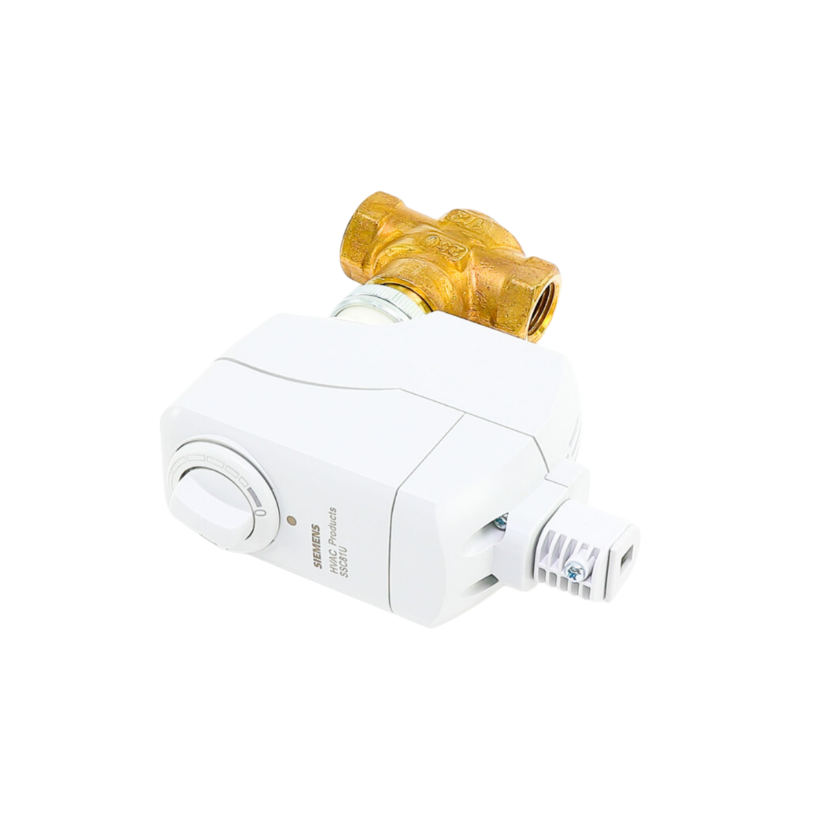 Siemens Building Technology 259-02034 NPT Connection, 1/2" Line Size, 24 VAC, Floating Control Signal, Electronic, 2-Way Valve Assembly