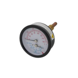 Utica-Dunkirk 240005245 70 to 320 Degrees F, 0 to 75 PSI 3.5" Shaft Temperature and Pressure Gauge