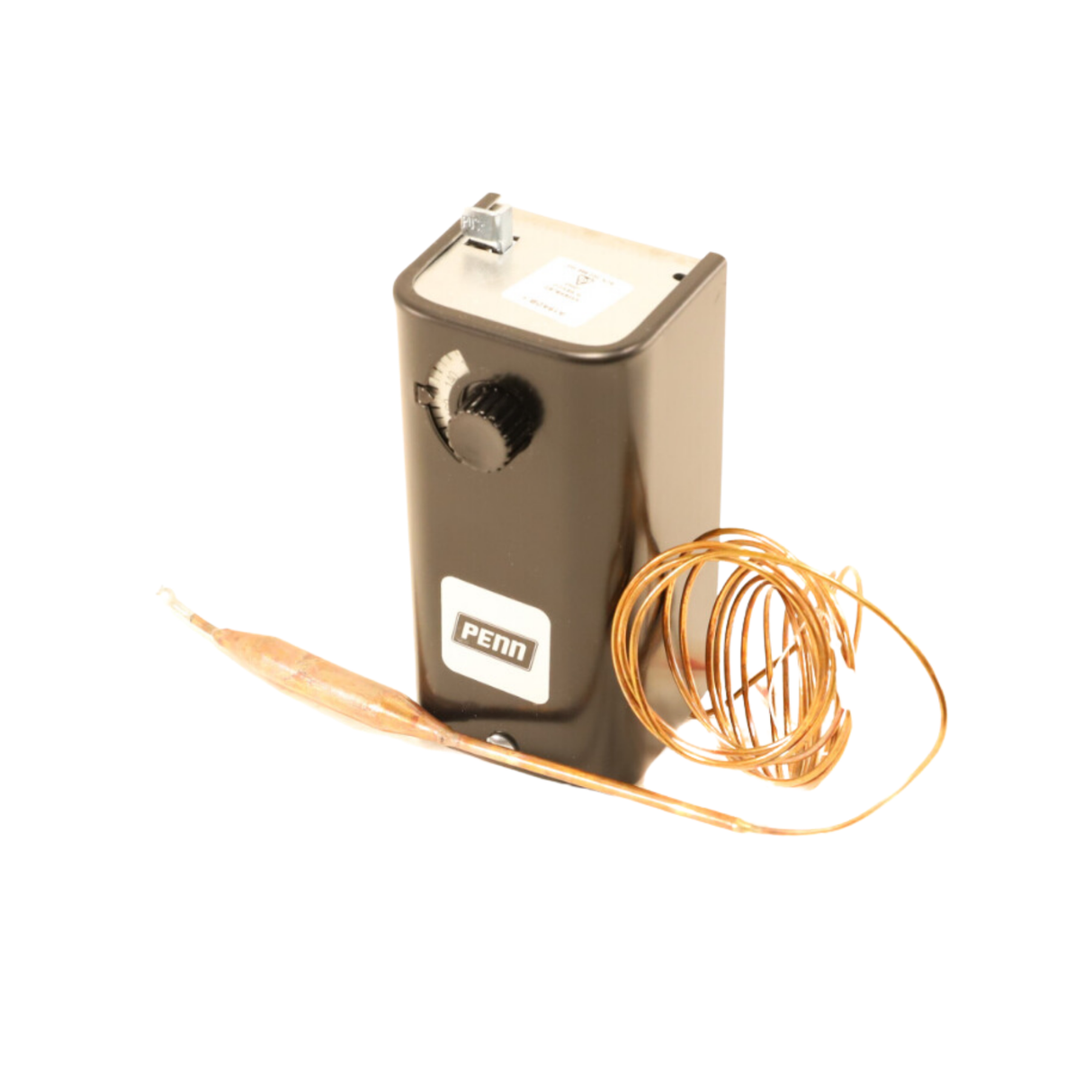Johnson Controls A19ADB-1 24 VAC to 277 VAC, SPST, Manual-Reset, Open High, Temperature Control with Knob Range Adjuster