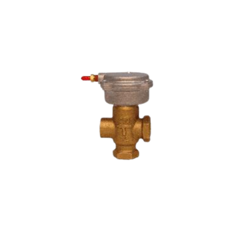 Siemens Building Technology 257-02030 1/2" NPT x Union Male 0.4 Cv  2-Way Normally Open Brass Valve Assembly