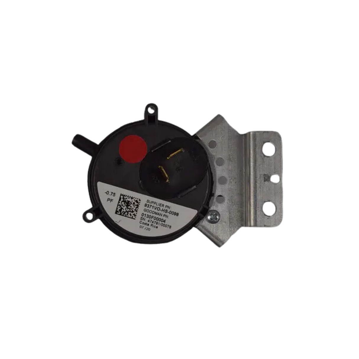 Goodman 0130F00004 -0.75" WC Pressure Switch