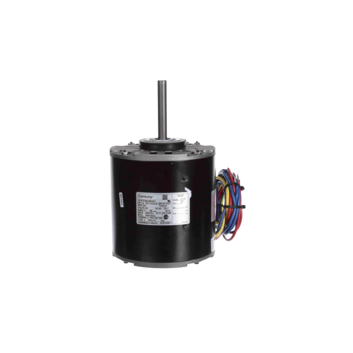 Regal Rexnord - Century Motors OLE1038V1 230 V 60 Hz 825 RPM 1/3 HP Counter Clockwise Motor