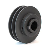 Browning 2VP42X 1 1/8 Double Groove Cast Iron Variable Pitch Pulley Sheave w/ 1-1/8" Bore, 3.95" OD