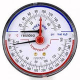 Honeywell TD-090 Tridicator Pressure & Temperature Gauge Short Prob